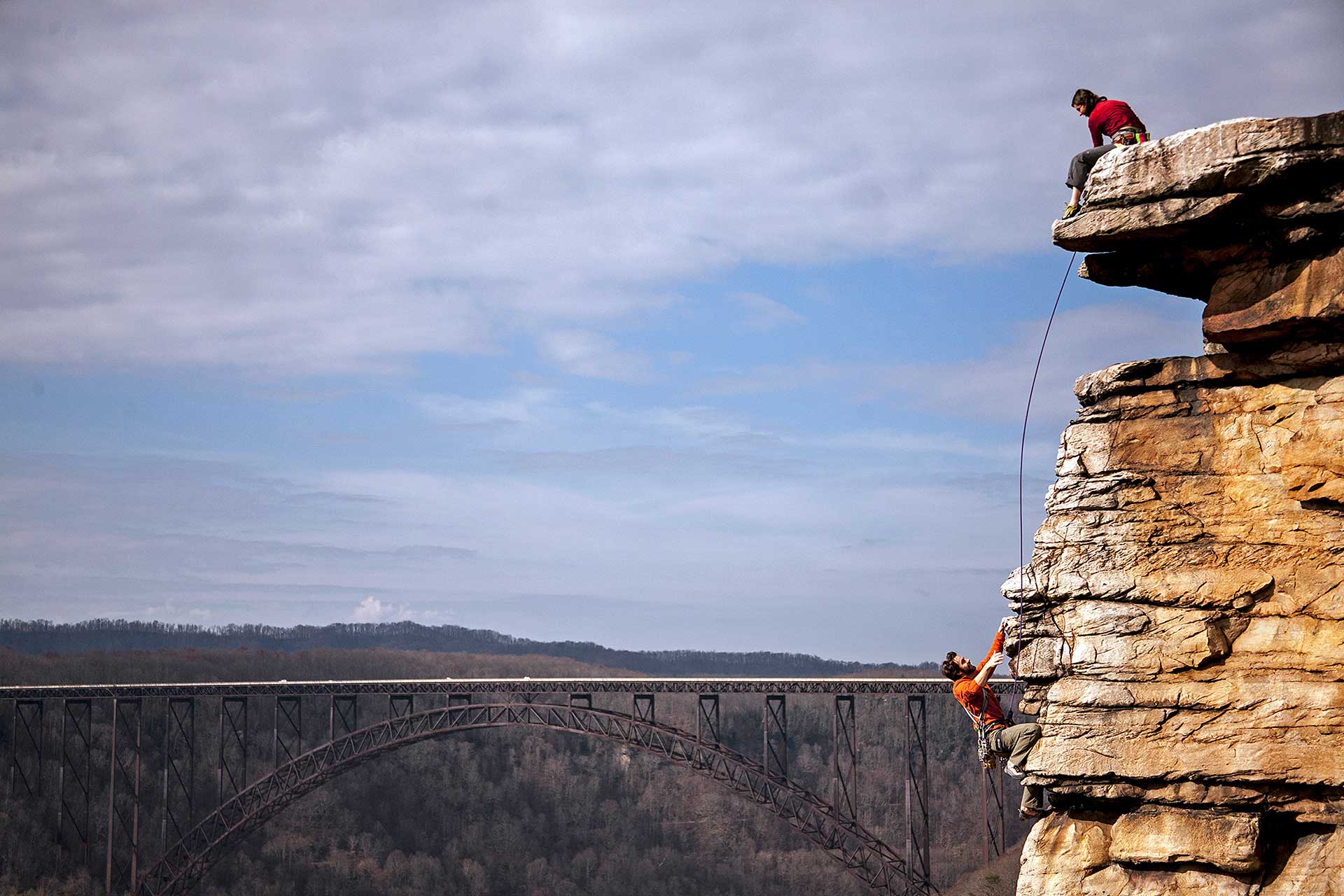 Two Bag Face (5.9) New River Gorge